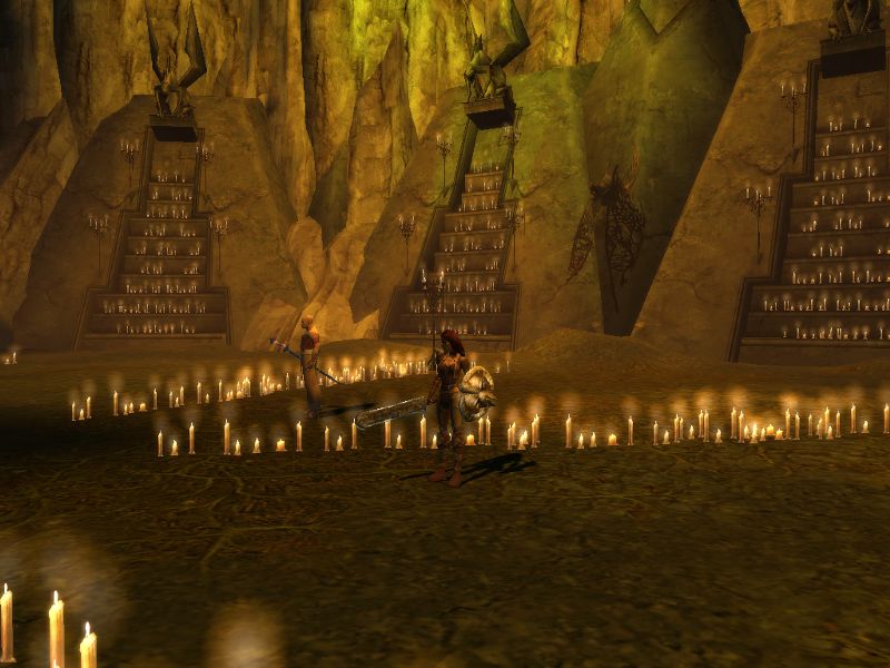 Kerzen in einer Grotte