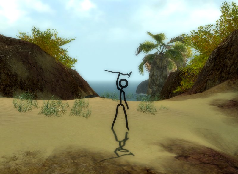 Strich in der Landschaft