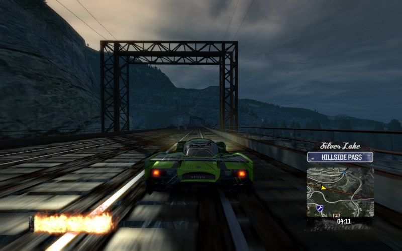 Burnout: Schienenfahrzeug