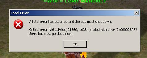 LoA = Seltsame Fehler???