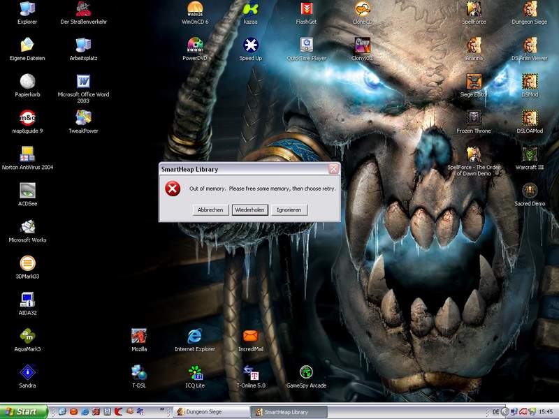 fehler wenn ich meine map testen will 1