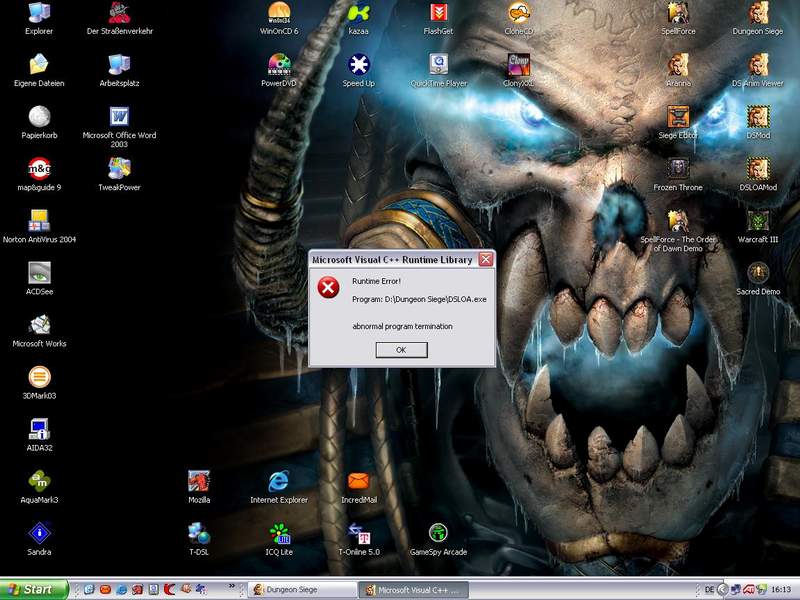 fehler wenn ich meine map testen will 2